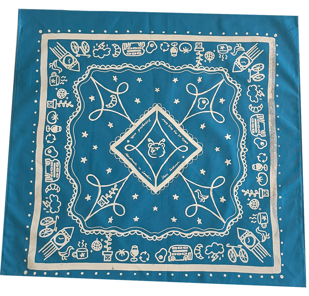 Light Blue London Bandana
