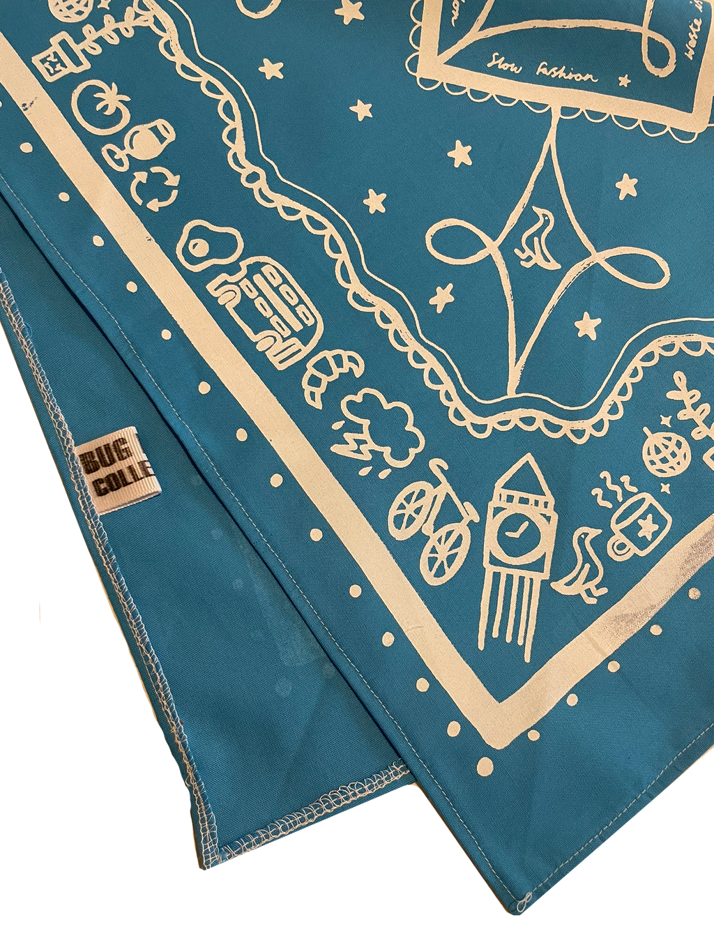 Light Blue London Bandana