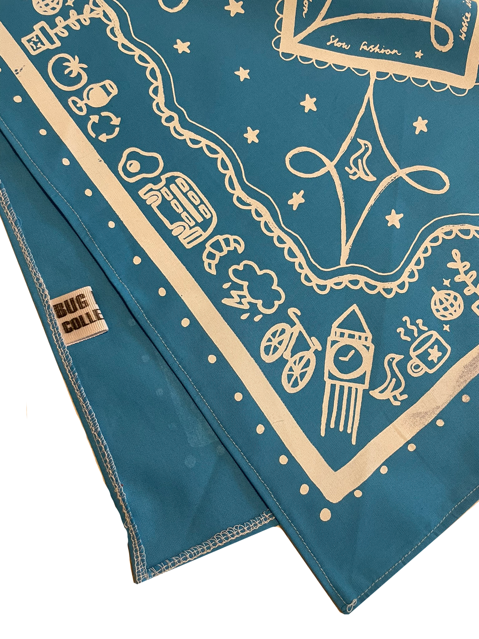 Light Blue London Bandana