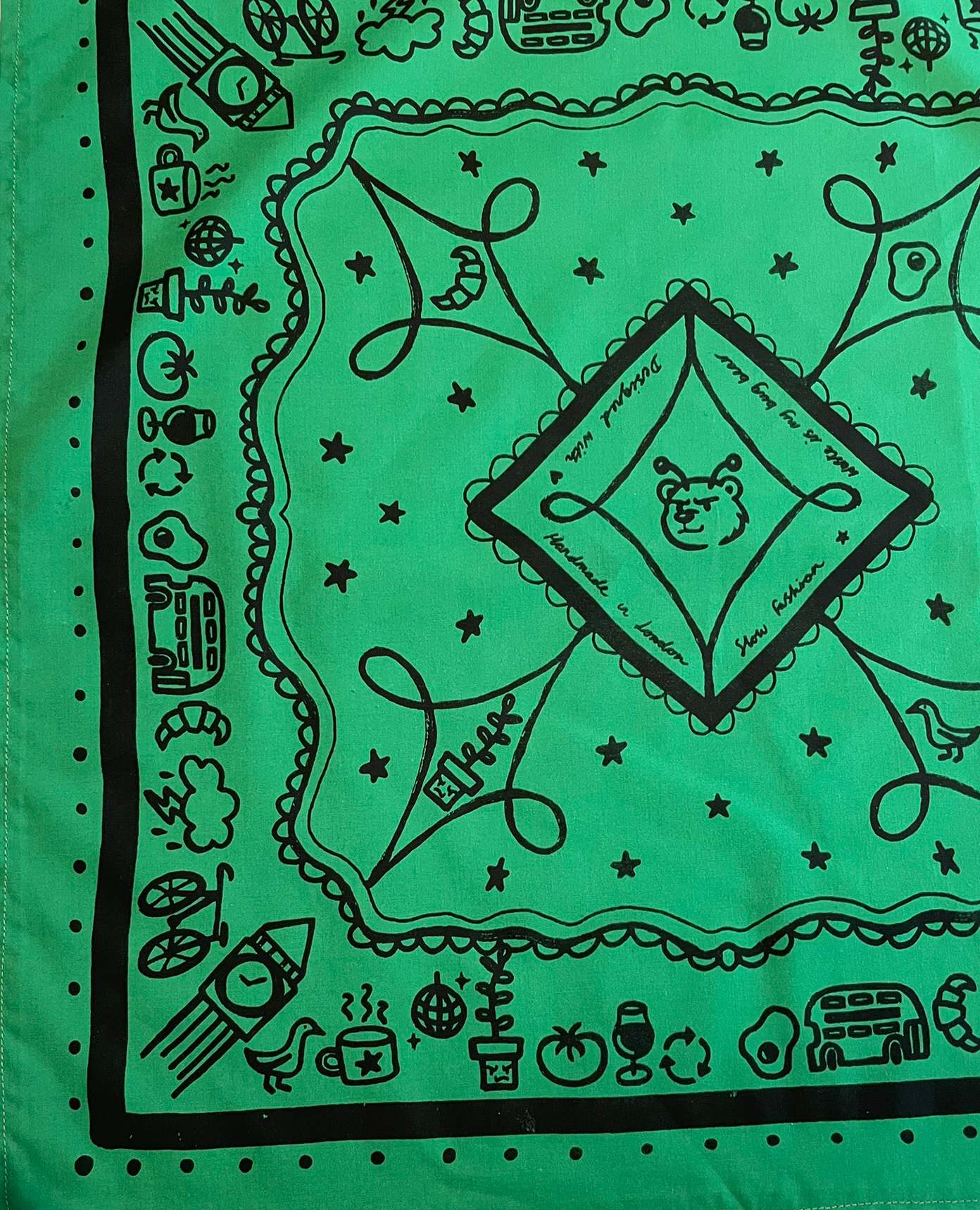 Forest Green London Bandana