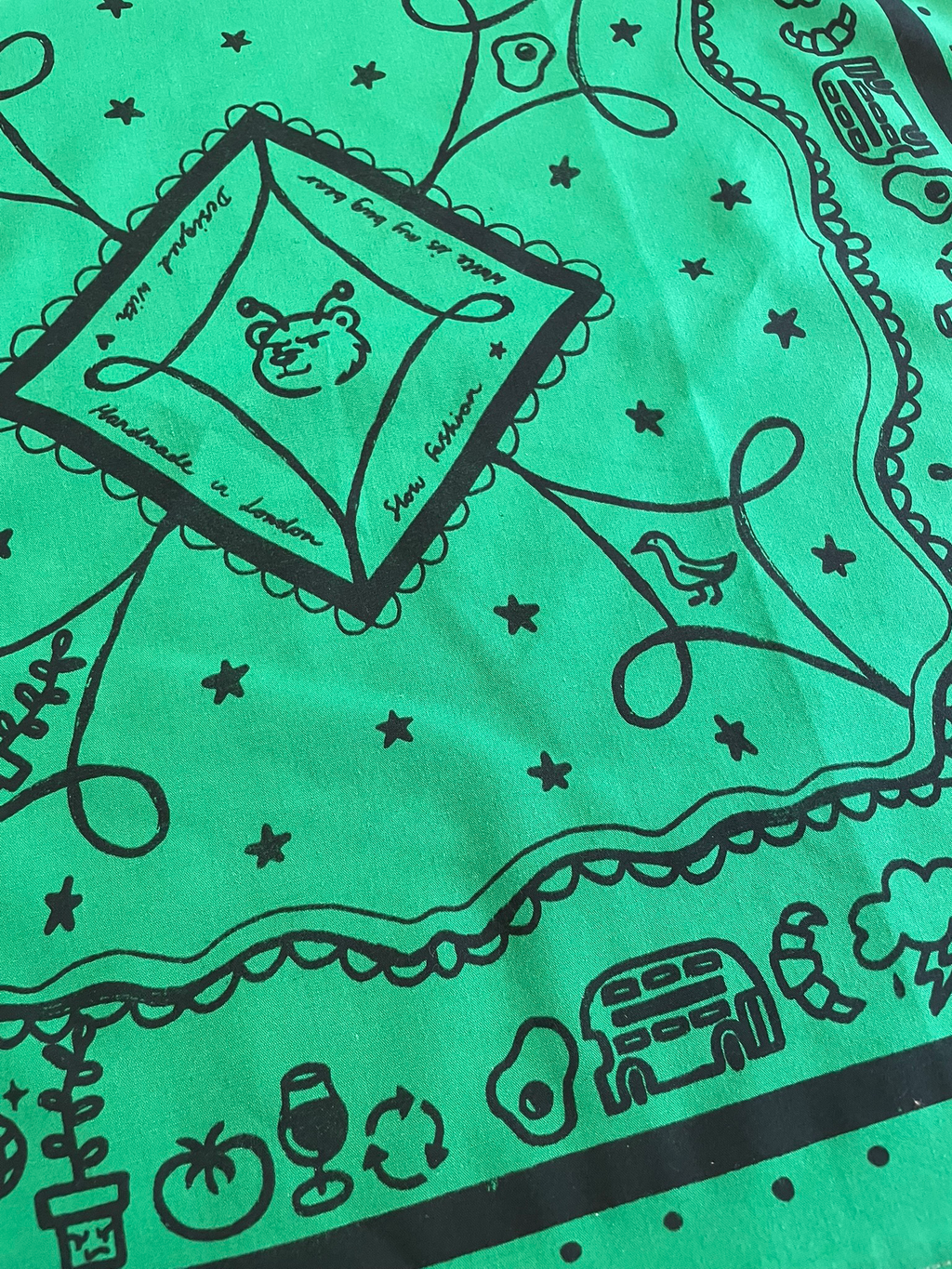 Forest Green London Bandana