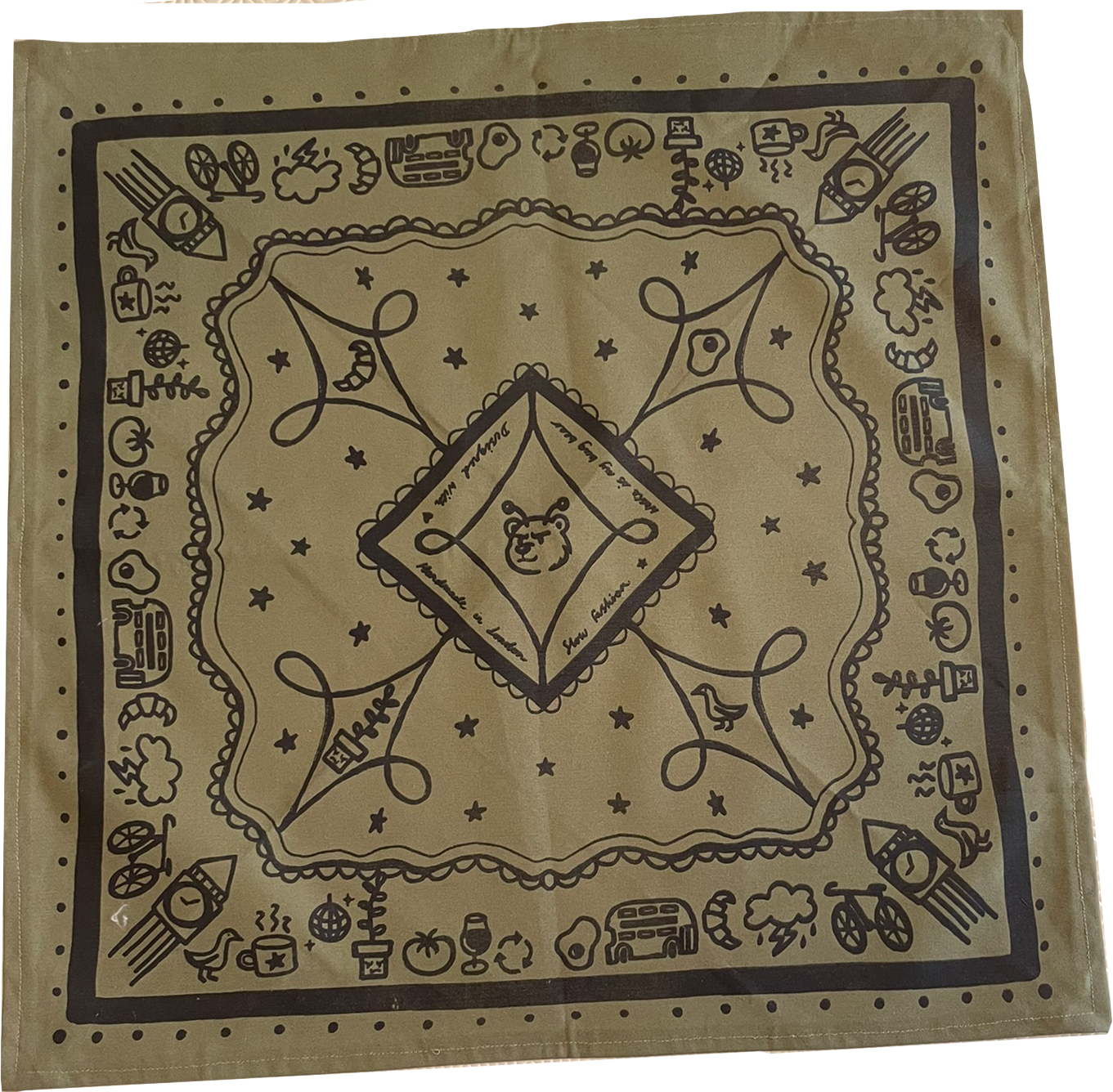 Khaki London Bandana