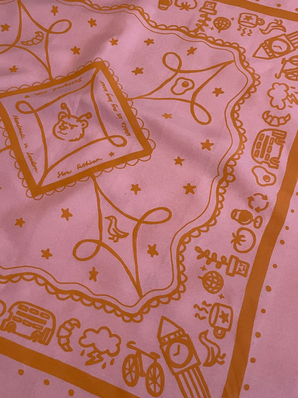Pink & Orange Bandana
