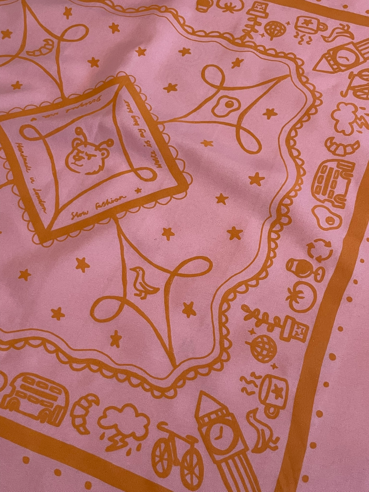 Pink & Orange Bandana