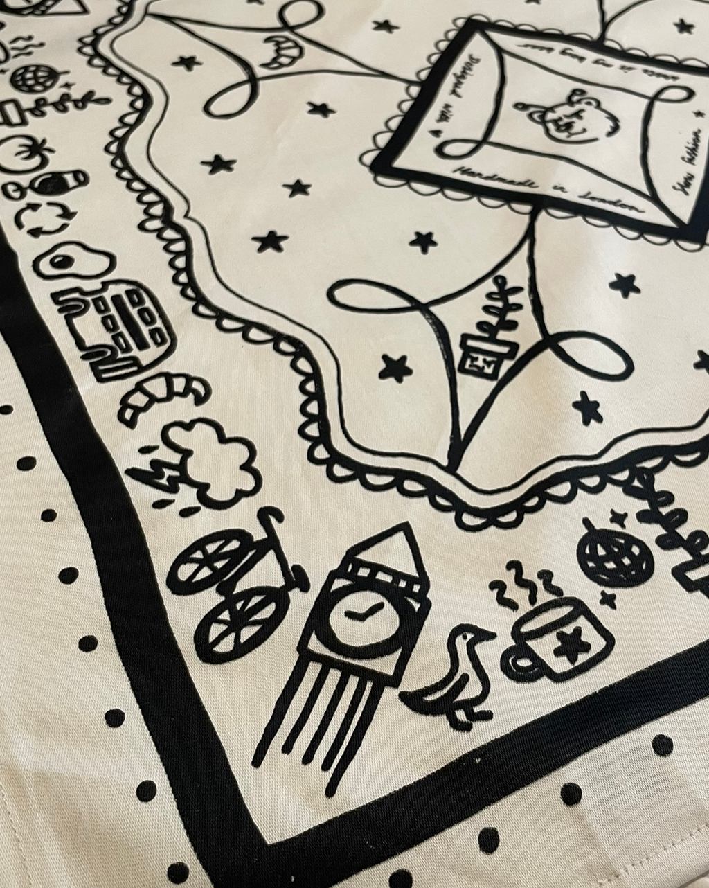 White & Black London Bandana