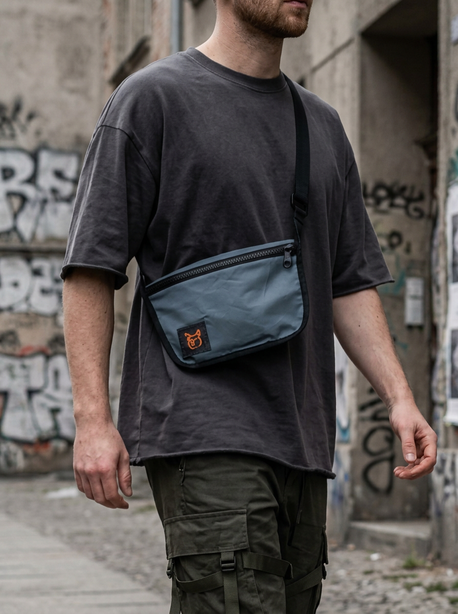 Orange Accent Cross-body-bag